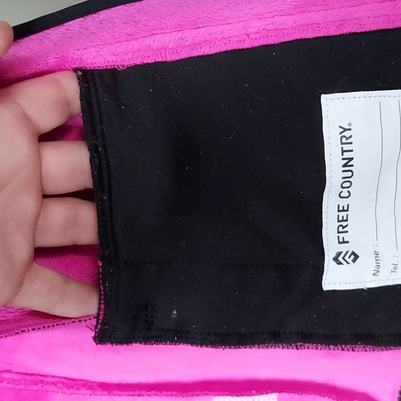 Free Country hooded long sleeve black lined coat with pockets xl (10-12) - Picture 9 of 17